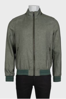 Men's green tapered jacket
