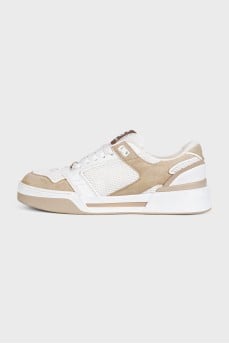 New Roma men's beige sneakers