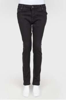 High Rise Black Skinny Jeans