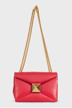 One Stud Red Crossbody