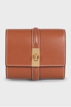 Коричневий гаманець Trifold 16