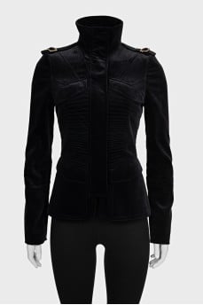 Velvet fitted jacket
