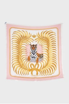 Tigre Royal silk scarf