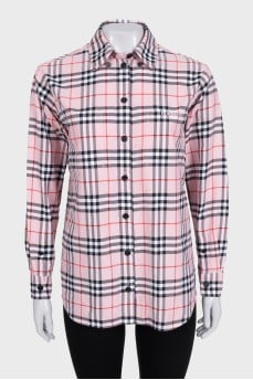 Pink plaid shirt