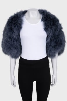 Short blue cape