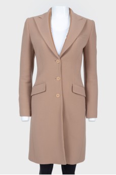 Beige fitted coat