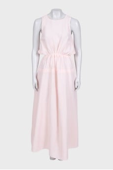 Pink dress with an open back