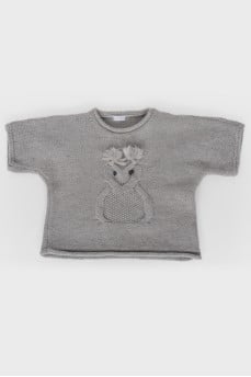 Children's sweater with short sleeves
