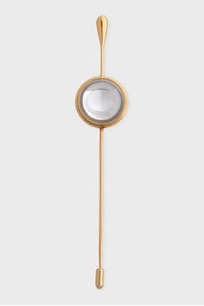 Golden needle brooch