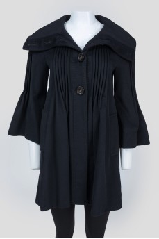 Black wool coat
