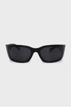 Black sunglasses mask with logo