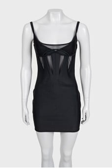 Black bodycon dress by Mugler x H&M