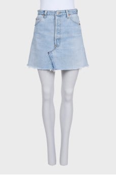 Джинсова блакитна спідниця by Re/Done x Levi's