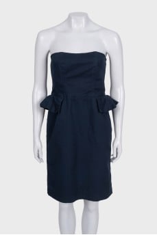 Blue bodycon dress