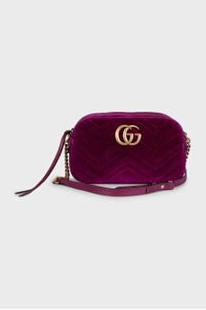 Кросс-боди фиолетового цвета GG Marmont