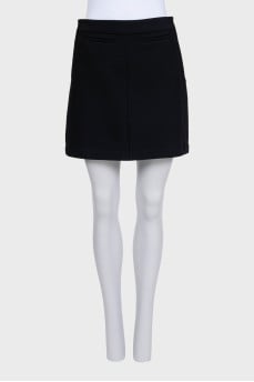 Mini skirt with side zippers
