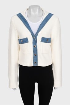 Straight cardigan with buttons