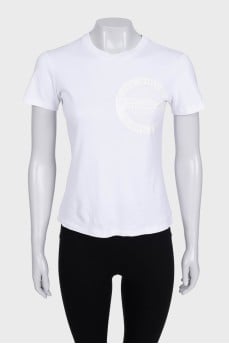 T-shirt with white logo