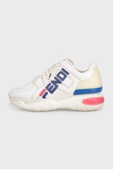 Шкіряні кросівки by Fendi x Fila