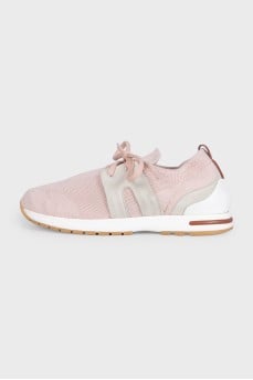 Pink Flexy Walk textile sneakers