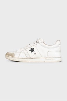White sneakers with logo