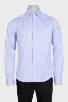 Чоловіча сорочка slim fit блакитного кольору