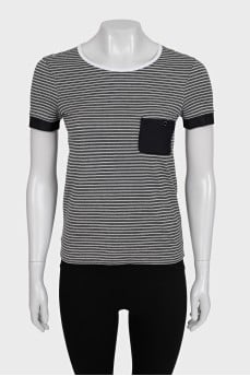 Black and white striped T-shirt