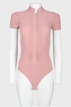 Pink buttons bodysuit