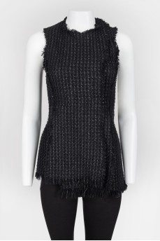 Long tweed vest