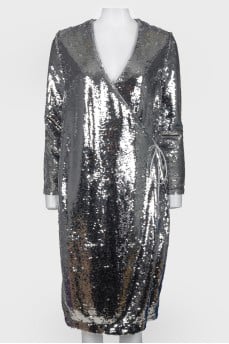 Smell dress with silver sequins