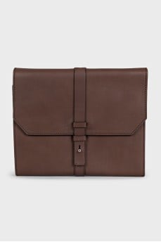 Men's brown leather cover