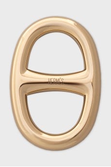 Gold-colored scarf ring Chaine d'ancre