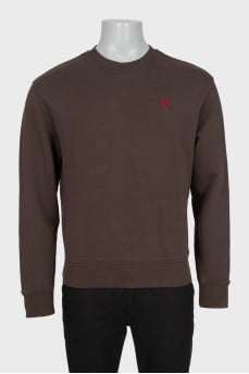 Men's sweatshirt with embroidered logo