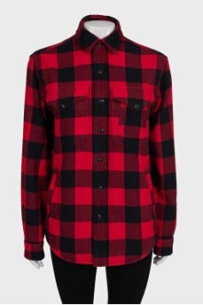 Two-tone checkered shirt