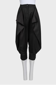 Black asymmetrical pants