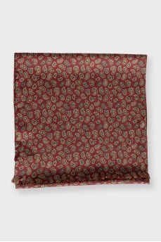 Paisley Print Silk Scarf