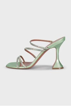 Green Naima sandals