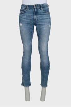Чоловічі slim fit синього кольору