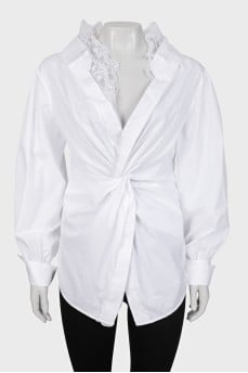 White lace shirt with tag