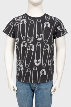 Children's pin design T-shirt