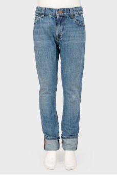 Children's blue skinny jeans
