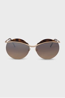 Teashades gold printed sunglasses