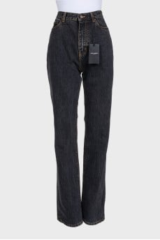Сірі джинси straight fit з биркою
