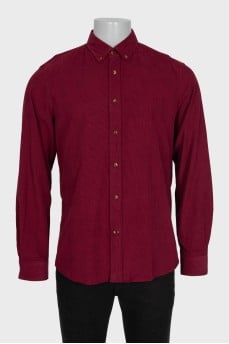 Men's red shirt with tag