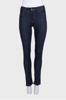 Джинсы skinny синего цвета