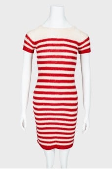 Knitted striped dress