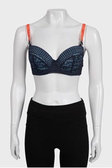 Lace blue bra with tag