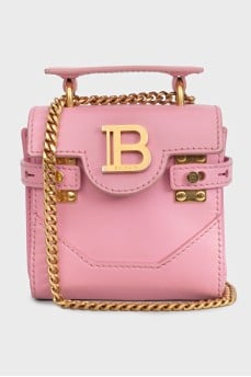 Мини-сумка из кожи розового цвета B-Buzz 23