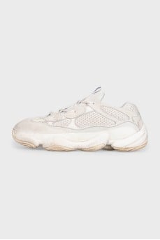 Чоловічі білі кросівки Yeezy 500