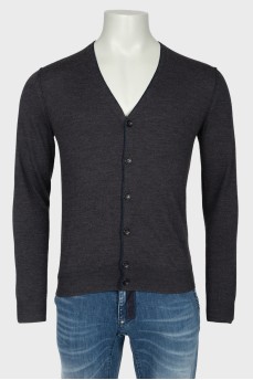 Male cardigan is black